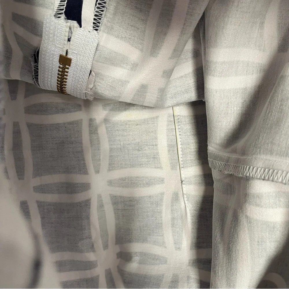 Sara Campbell Geometric Flared Ruffled Dress - Picture 4 of 6